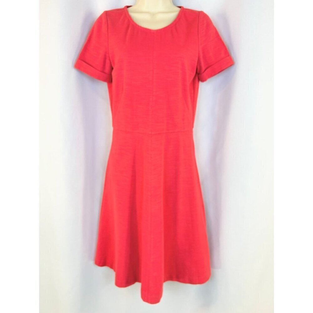 J. Crew Papaya Coral Soft Cotton Dress $98 - Picture 4 of 14